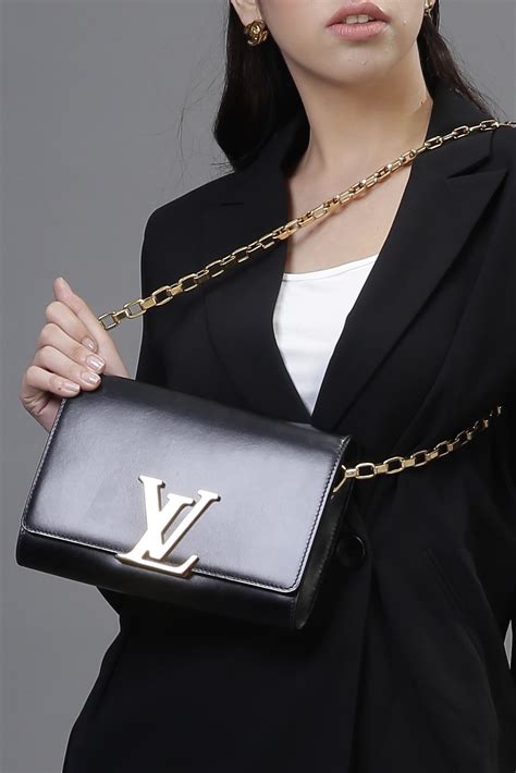 louis vuitton small black purse with chain|Louis Vuitton bag black original.